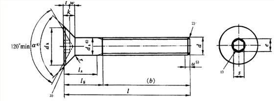 國標(biāo)號(hào)gb/70.3-2000內(nèi)六角沉頭螺絲，